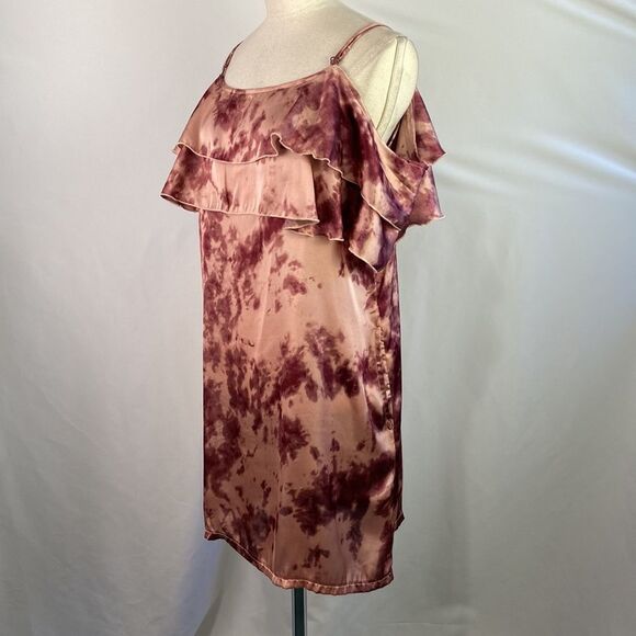 Mimi Chica Pink Tie Dye Ruffle Neck Mini - Picture 12 of 14